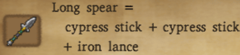 Long Spear Alchemy Recipe